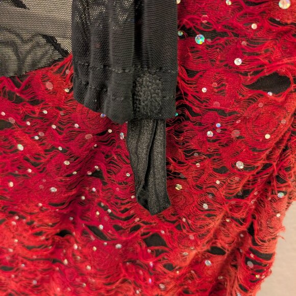 Weissman Red and Black Dance Costume - Picture 3 of 4